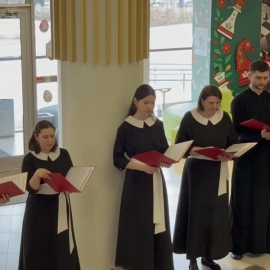 Хор Кузбасской духовной семинарии в "Интеллект Академии"